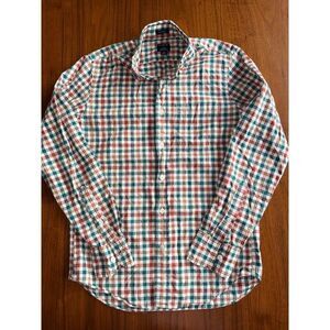 J.Crew Men's Flex Washed Classic Fit Plaid Button Down Shirt - XS